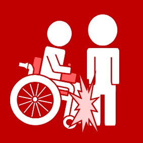 electric wheelchair collision